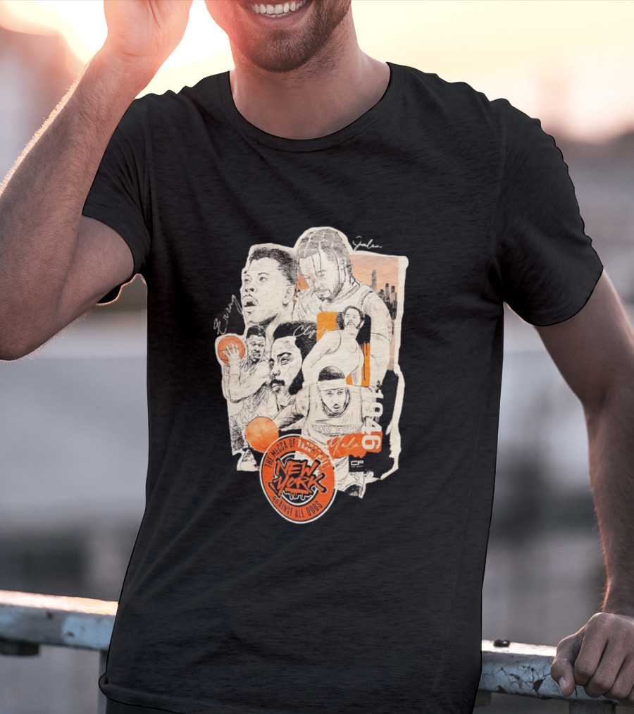 Ewing Jalen Clyde Melo New York Knicks The Mecca Of Basketball 1946 Against All Odds T-Shirt