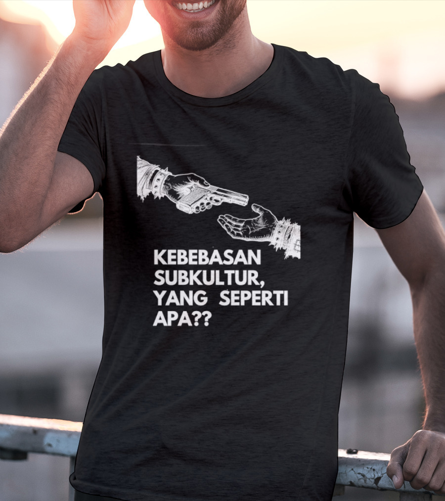 Kebebasan Subkultur Yang Seperti Apa Pertanyaan Tanda Gambar Tangan T-Shirt