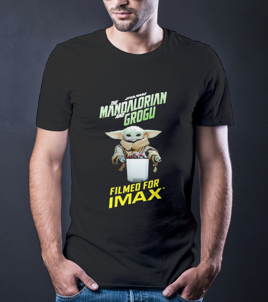 The Mandalorian And Grogu Filmed For IMAX Bucket Scene T-Shirt