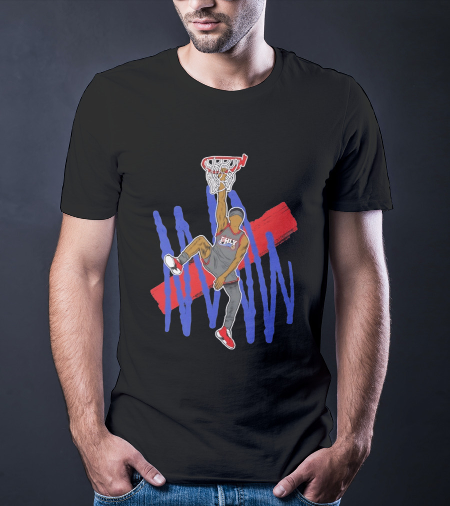 FHLY Basketball Dunk Athlete V J Edgecombe Highlight Action T-Shirt