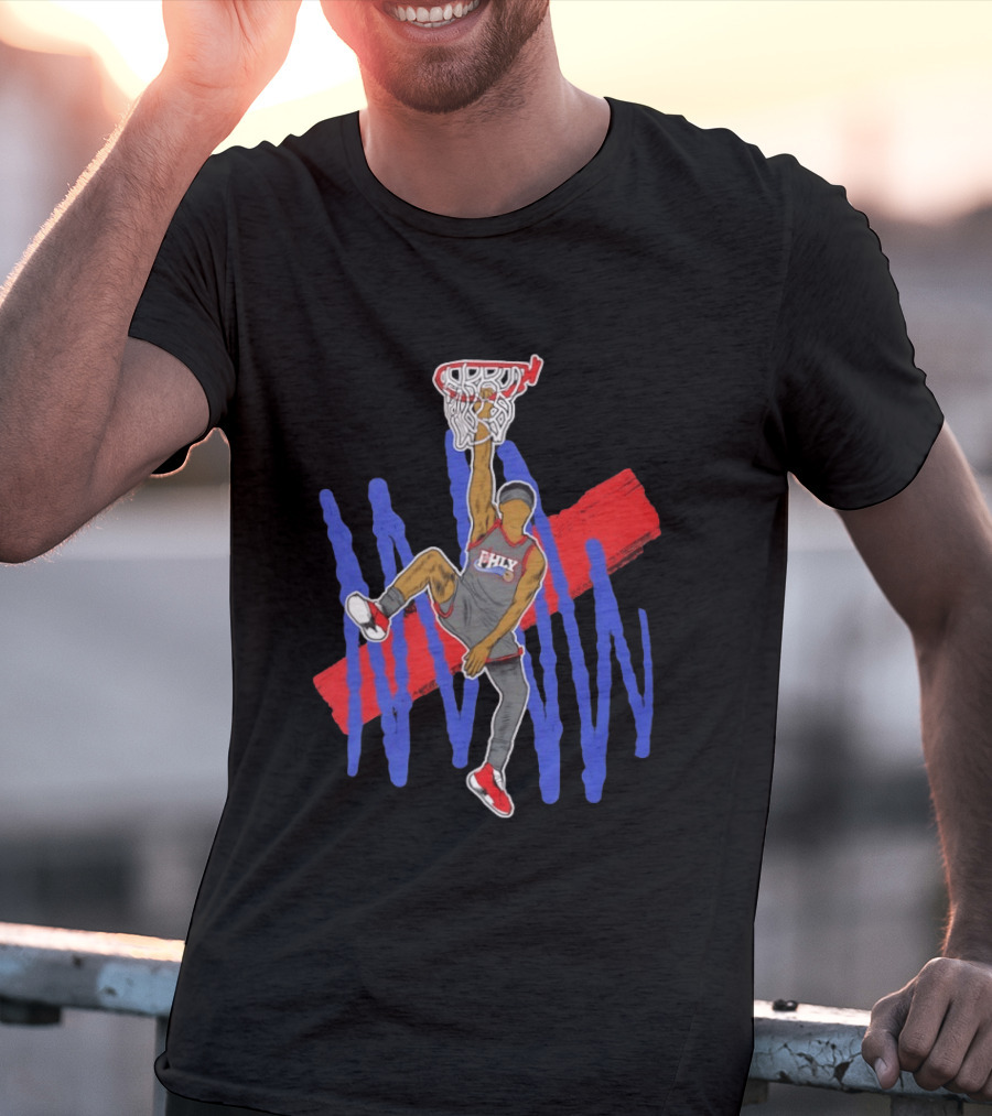 FHLY Basketball Dunk Athlete V J Edgecombe Highlight Action T-Shirt