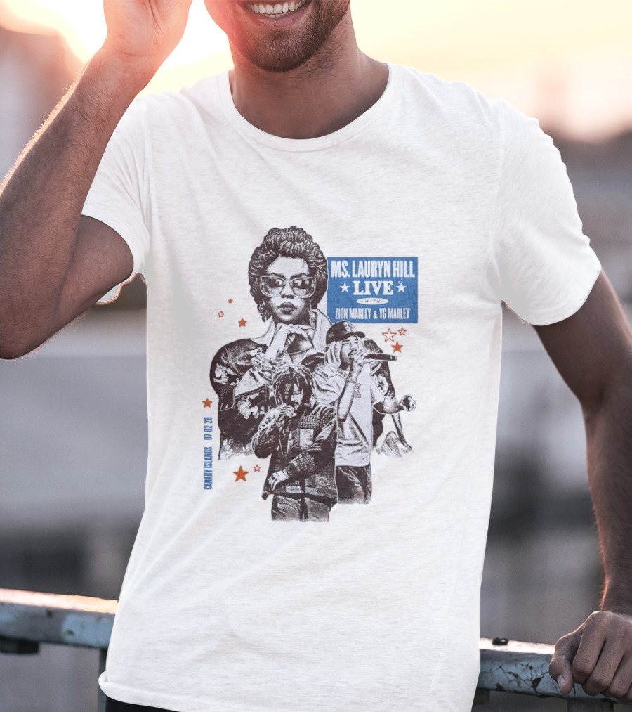 Ms Lauryn Hill Live Zion Marley YG Marley Canary Islands February 2026 T-Shirt