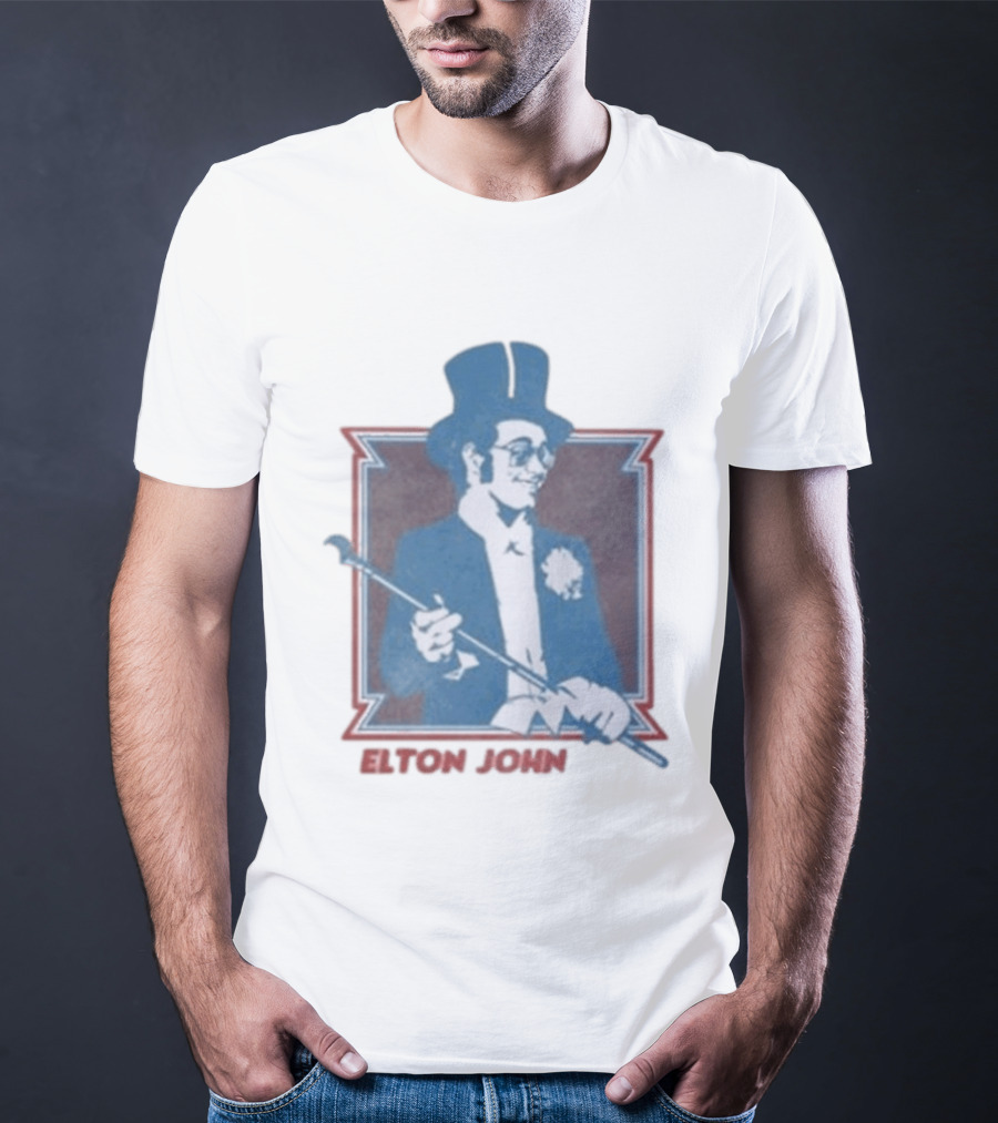 Elton John Top Hat Cane T-Shirt