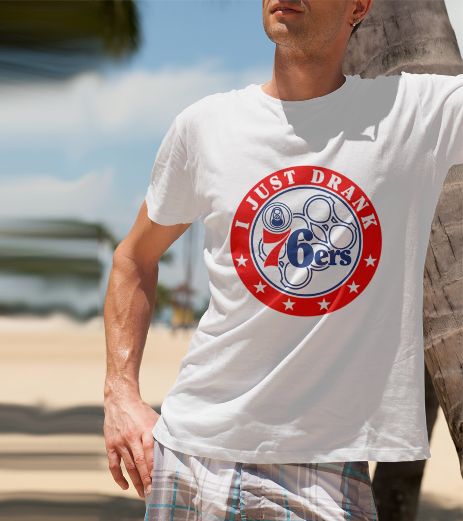 Philadelphia 76ers I Just Drank Beer Ring Stars T-Shirt