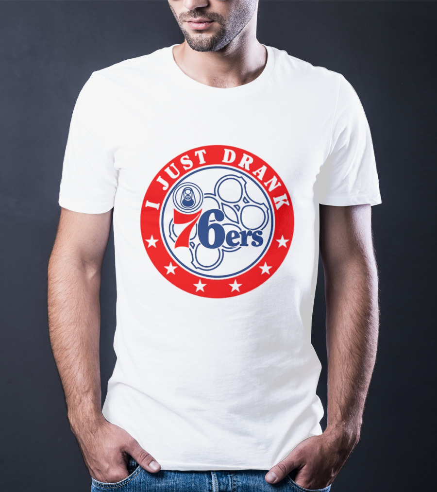 Philadelphia 76ers I Just Drank Beer Ring Stars T-Shirt