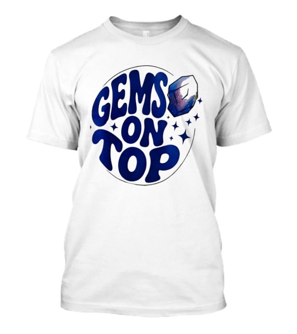 Gems On Top Crystal Stars And Galaxy T-Shirt