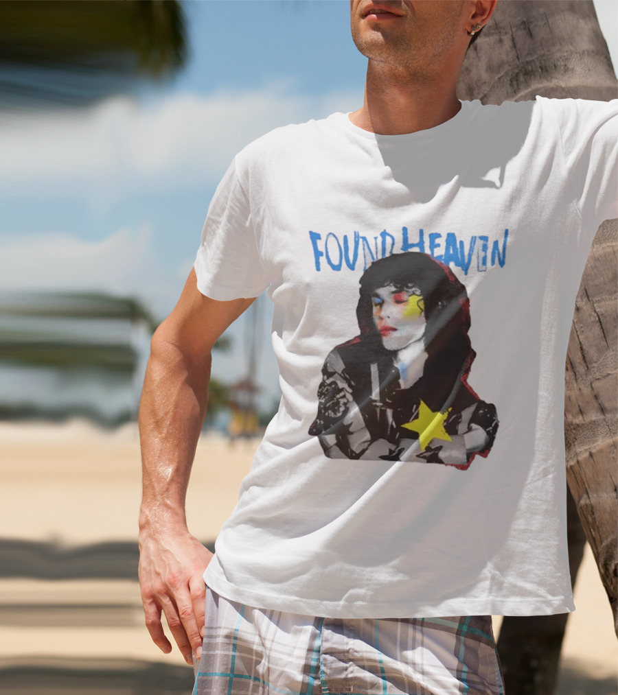 Found Heaven On Tour 2024 Dateback Washed Black Star T-Shirt