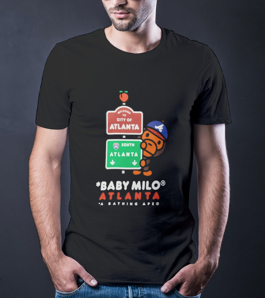 Welcome To City Of Atlanta Baby Milo A Bathing Ape South Atlanta 85 T-Shirt