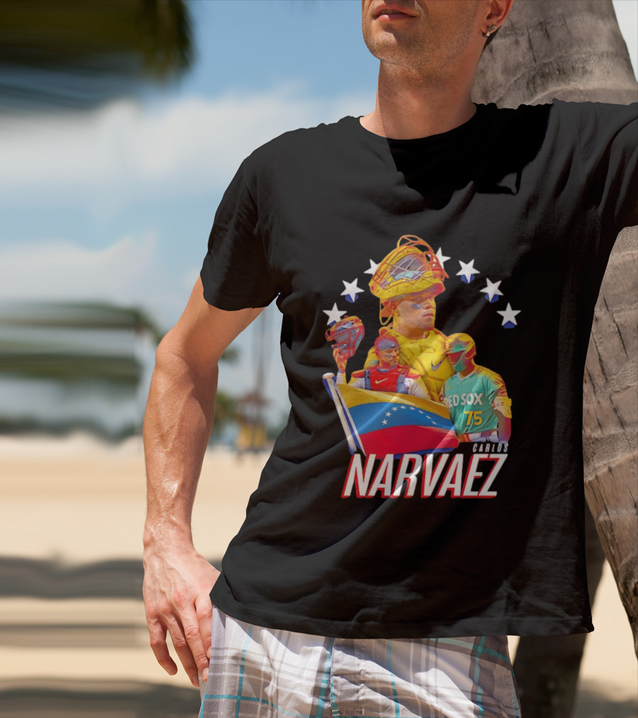 Carlos Narvaez Boston Red Sox Venezuela Catcher 75 T-Shirt