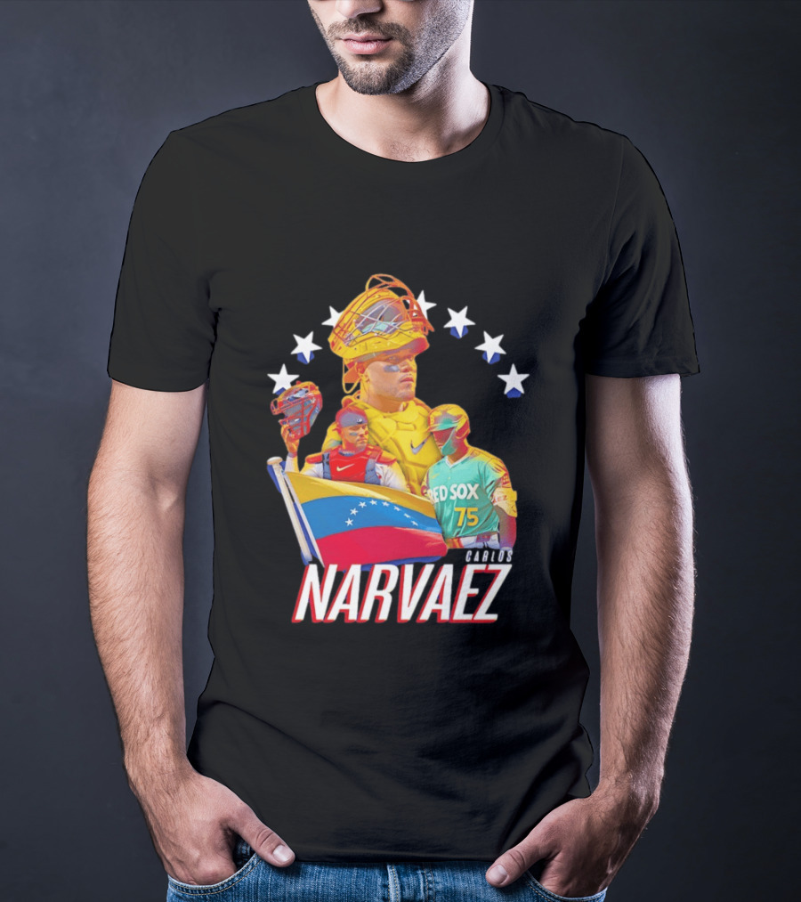 Carlos Narvaez Boston Red Sox Venezuela Catcher 75 T-Shirt