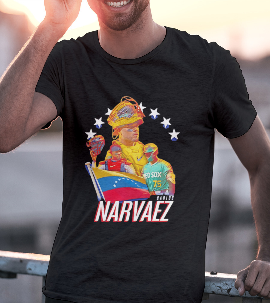 Carlos Narvaez Boston Red Sox Venezuela Catcher 75 T-Shirt