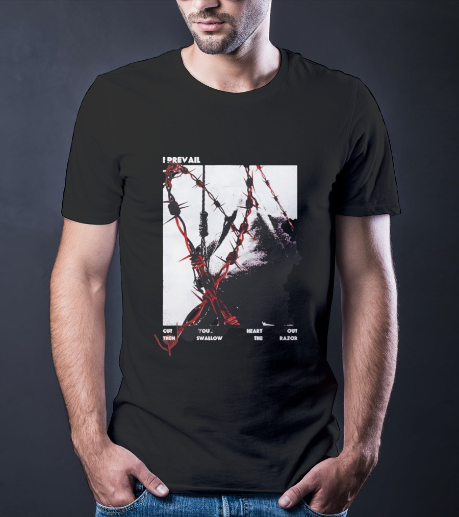 I Prevail Cut Your Heart Out Swallow The Razor Barbed Wire T-Shirt