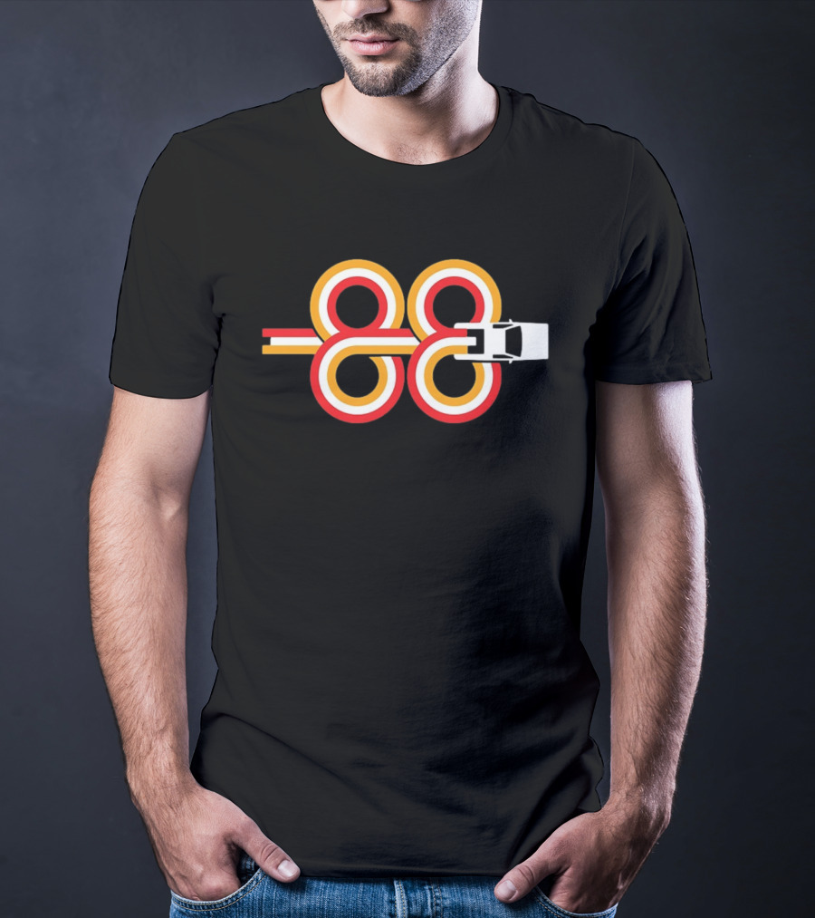 Sports Car Infinity Loop 88 Racing Stripes T-Shirt