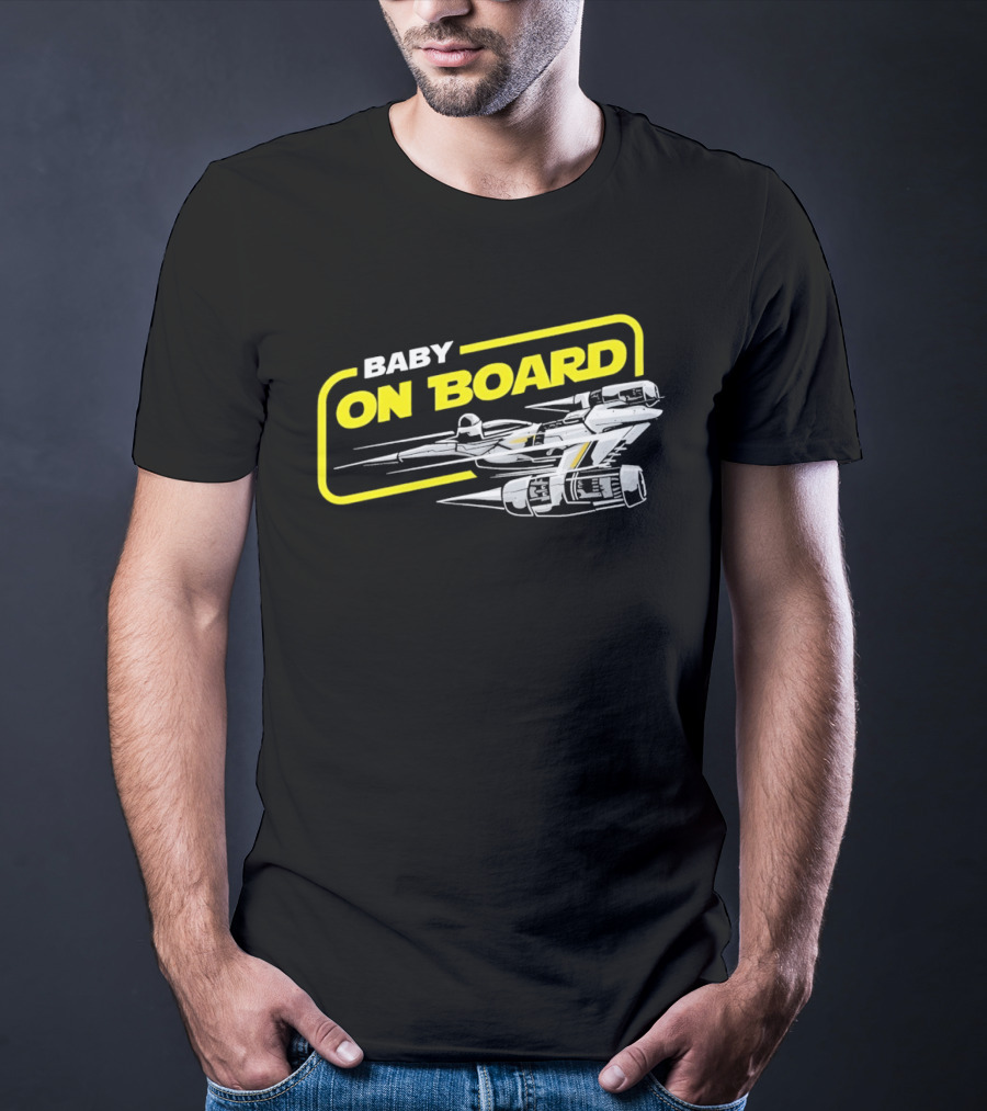 Star Wars Baby On Board X Wing Spaceship T-Shirt
