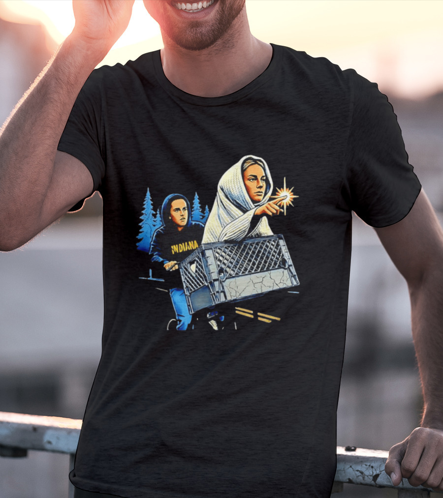 Indiana ET The Extra Terrestrial Bicycle Adventure 80s Movies T-Shirt