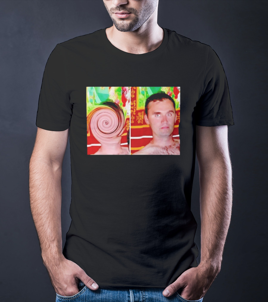 Swirly Kirk Christopher Paul Neil Optical Illusion Face T-Shirt