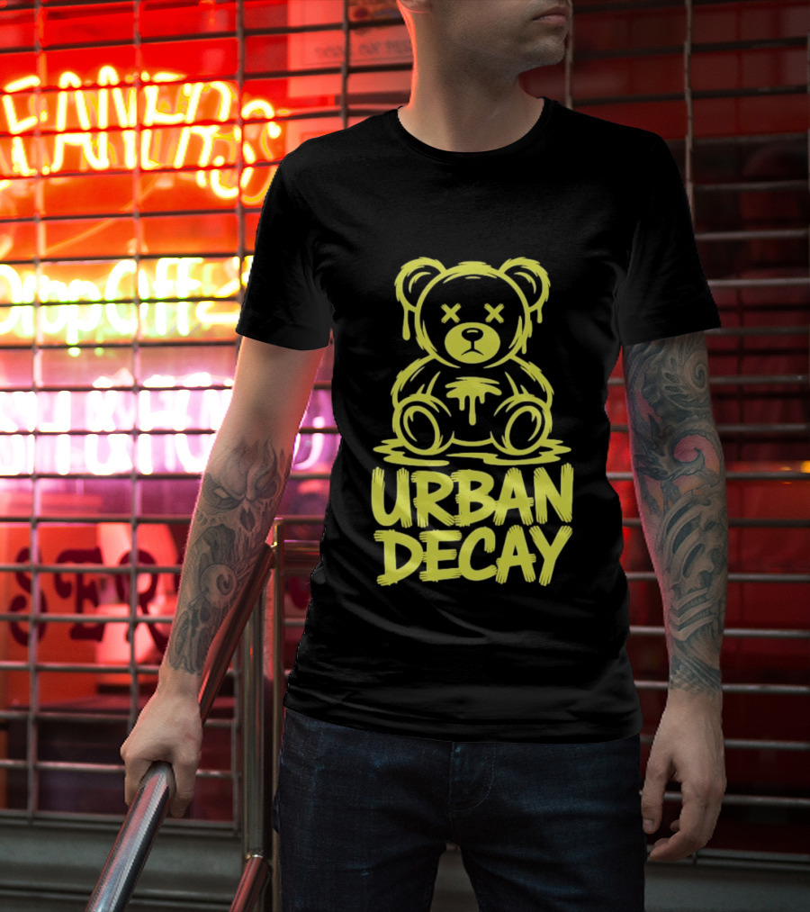 Teddy Bear Urban Decay Dripping Graffiti T-Shirt