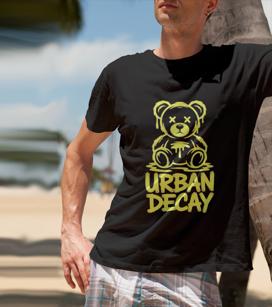 Teddy Bear Urban Decay Dripping Graffiti T-Shirt