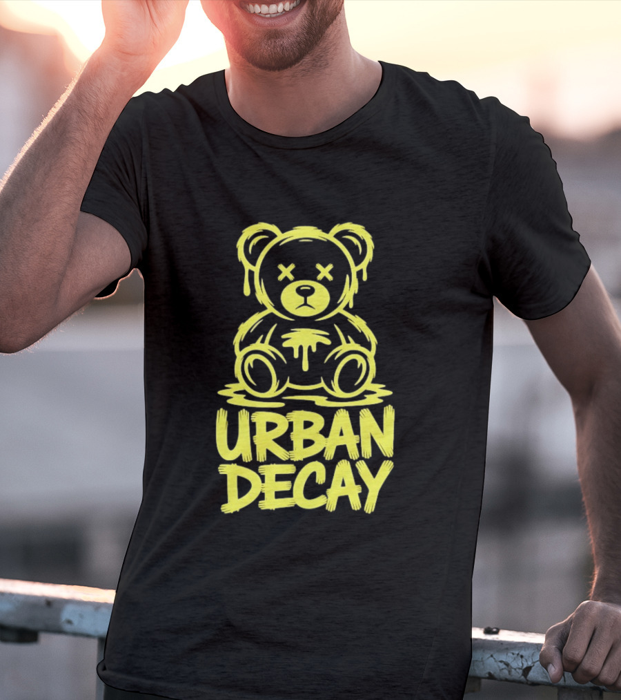 Teddy Bear Urban Decay Dripping Graffiti T-Shirt
