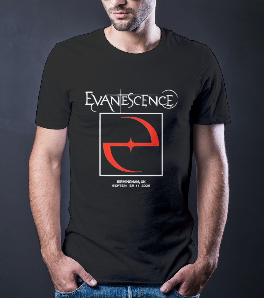 Evanescence Birmingham UK September 11 2026 Red T-Shirt