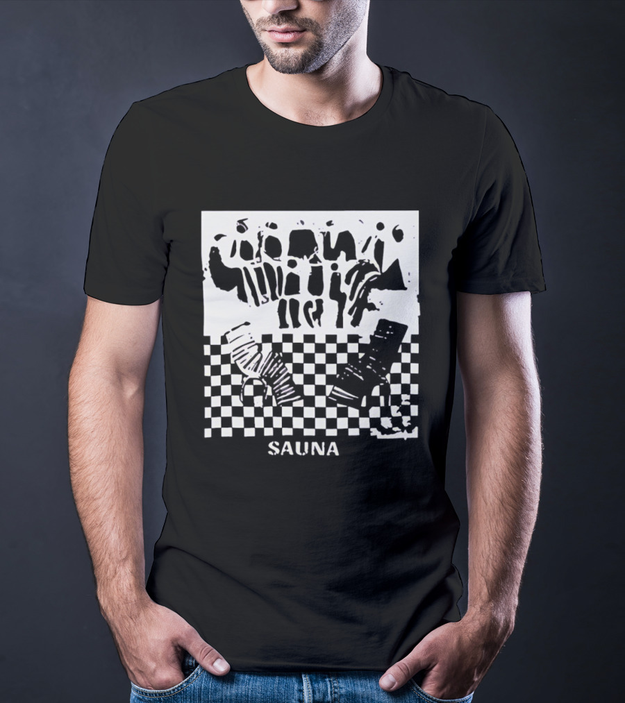 Finding Emily Sauna Angourie Rice Black And White Checkered T-Shirt