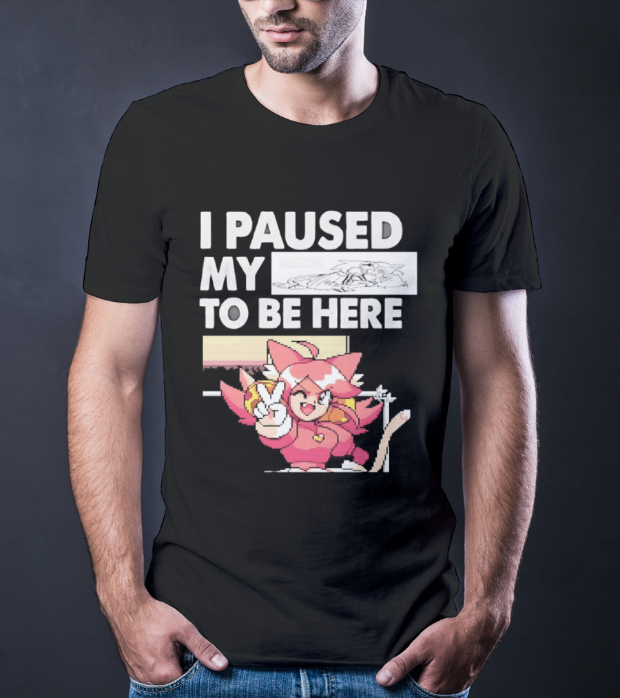 I Paused My Game To Be Here Mad Mew Mew Undertale Anime Girls T-Shirt