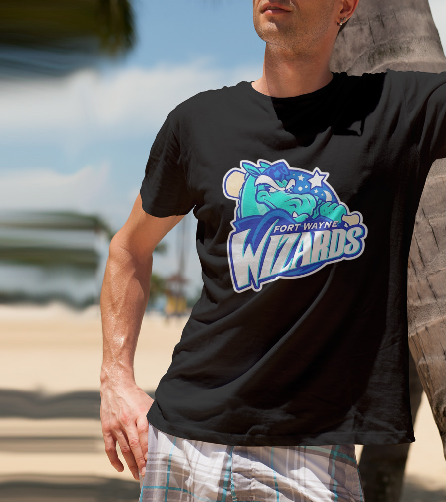 Fort Wayne Wizards Crocodile Logo Minor League Baseball Team T-Shirt