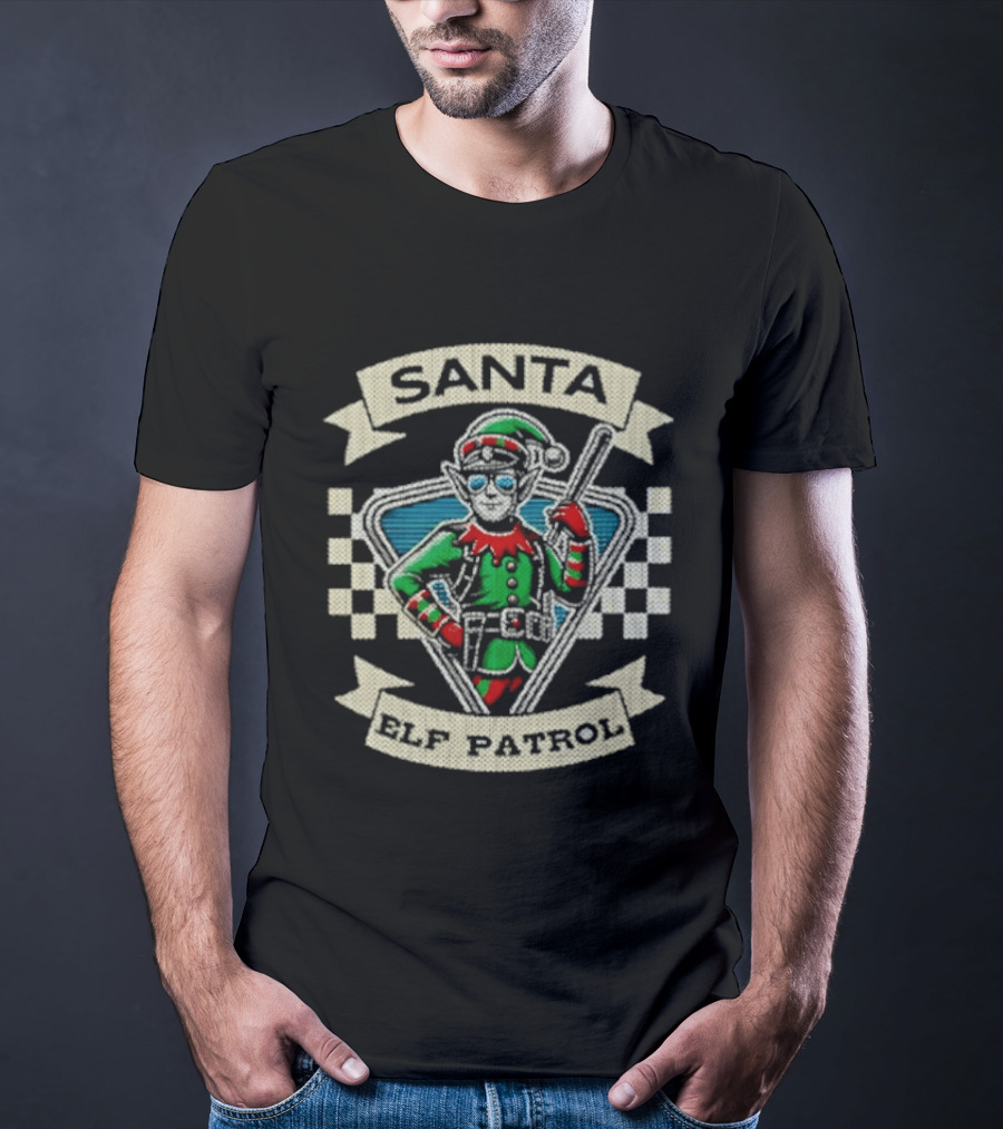 Santa Elf Patrol Festive Fun Christmas Adventure T-Shirt