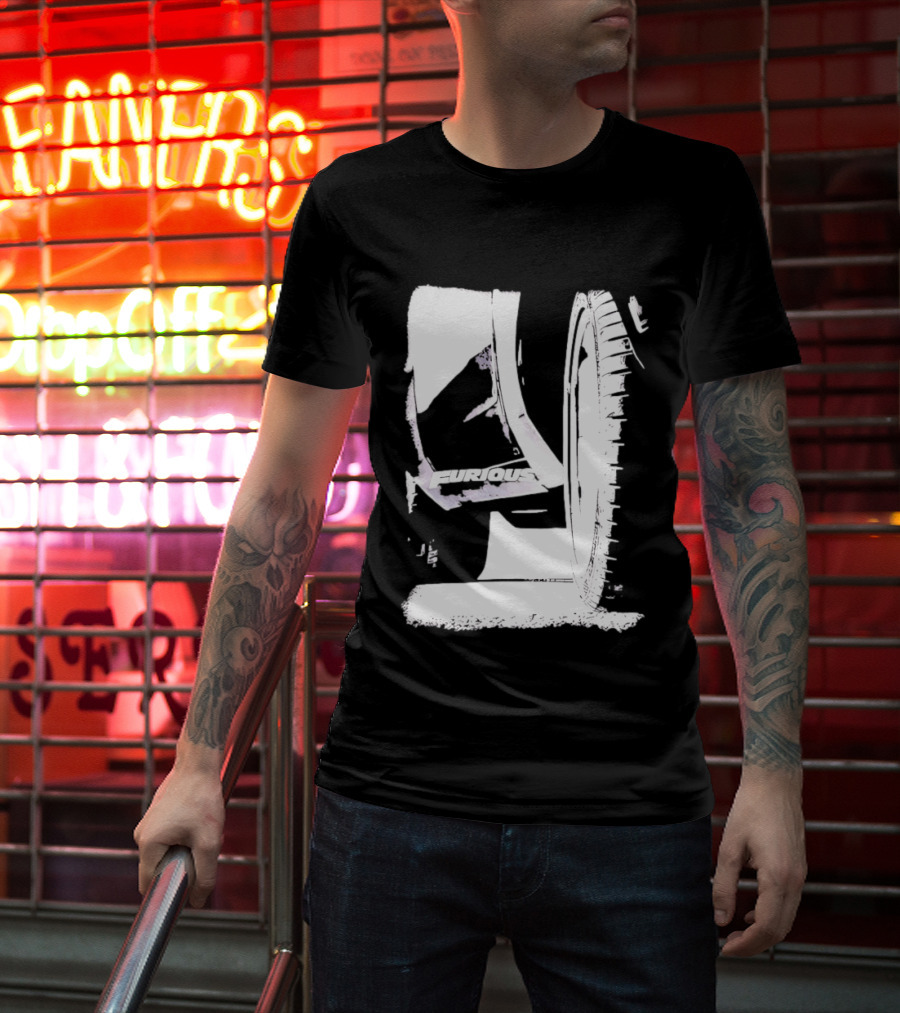 Furious 7 Universal City Studios Film Franchise Automotive Wheel Tire Rim T-Shirt