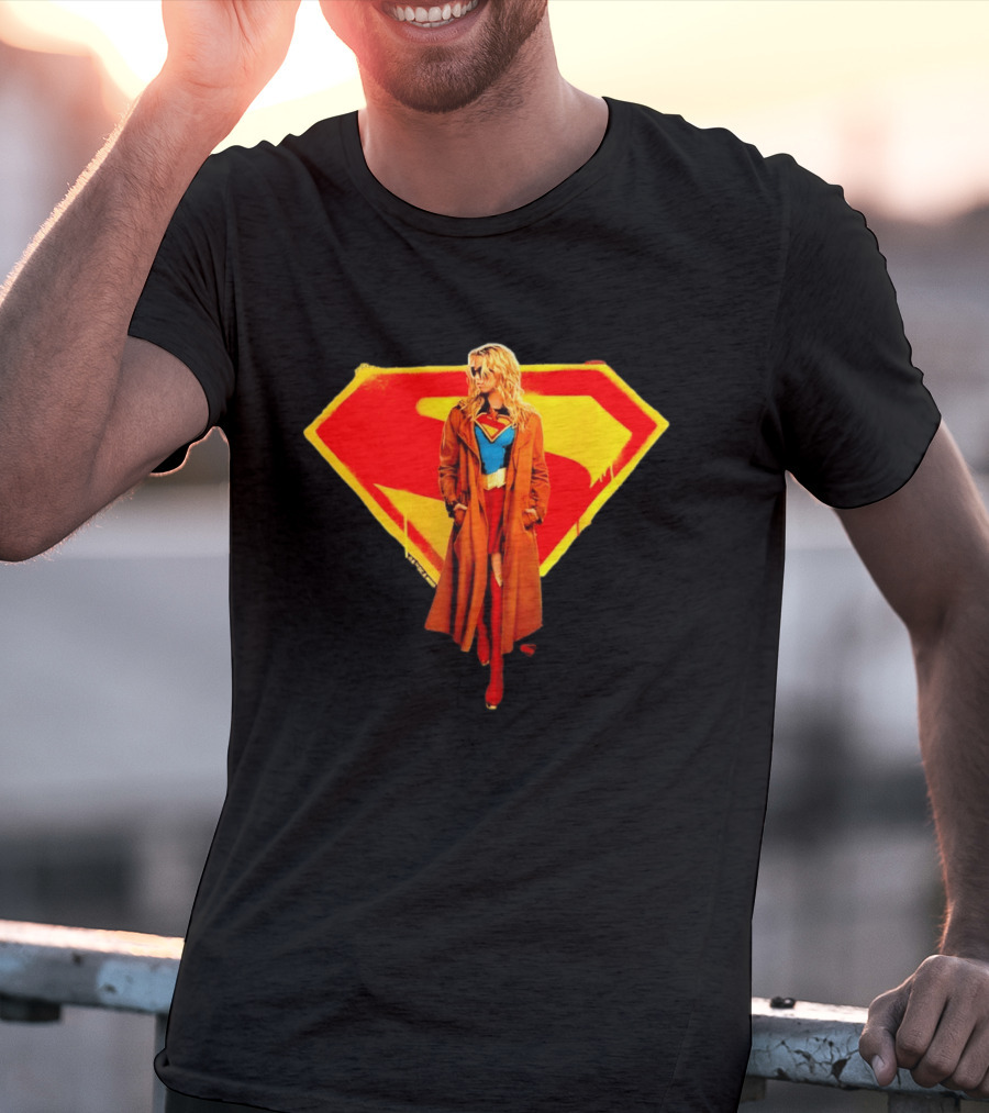 Supergirl 2026 Movie Iconic Superhero Emblem Heroine Coat T-Shirt