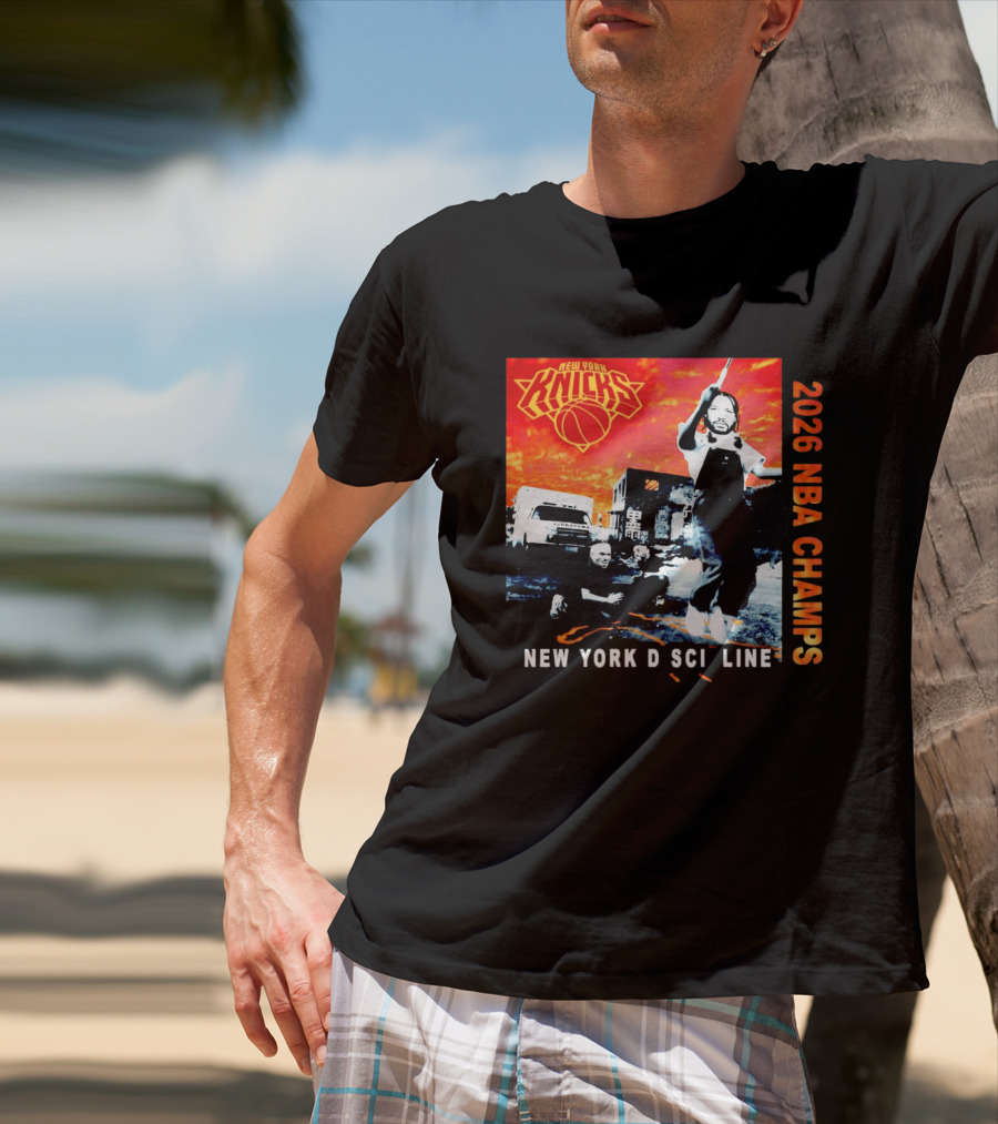 New York Knicks 2026 NBA Champs New York Discipline Rap Album T-Shirt