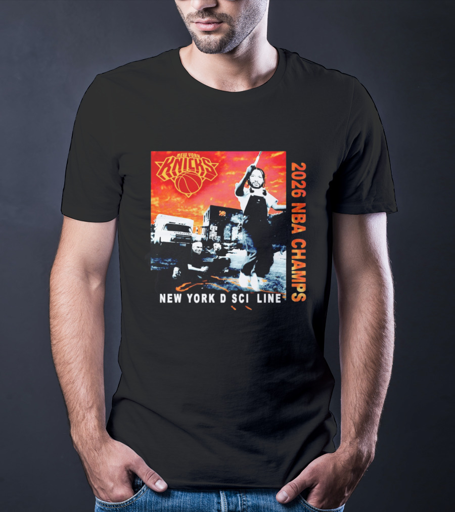 New York Knicks 2026 NBA Champs New York Discipline Rap Album T-Shirt
