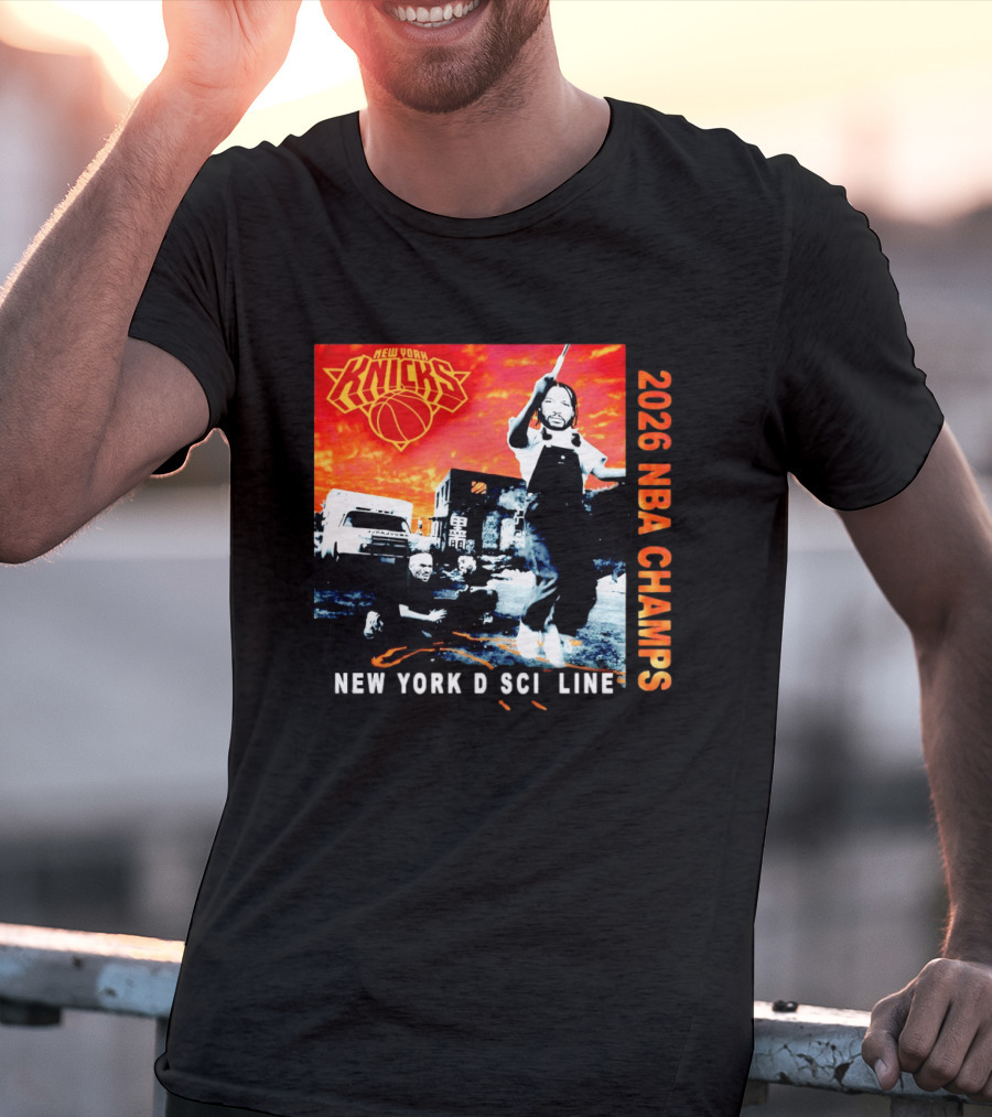 New York Knicks 2026 NBA Champs New York Discipline Rap Album T-Shirt