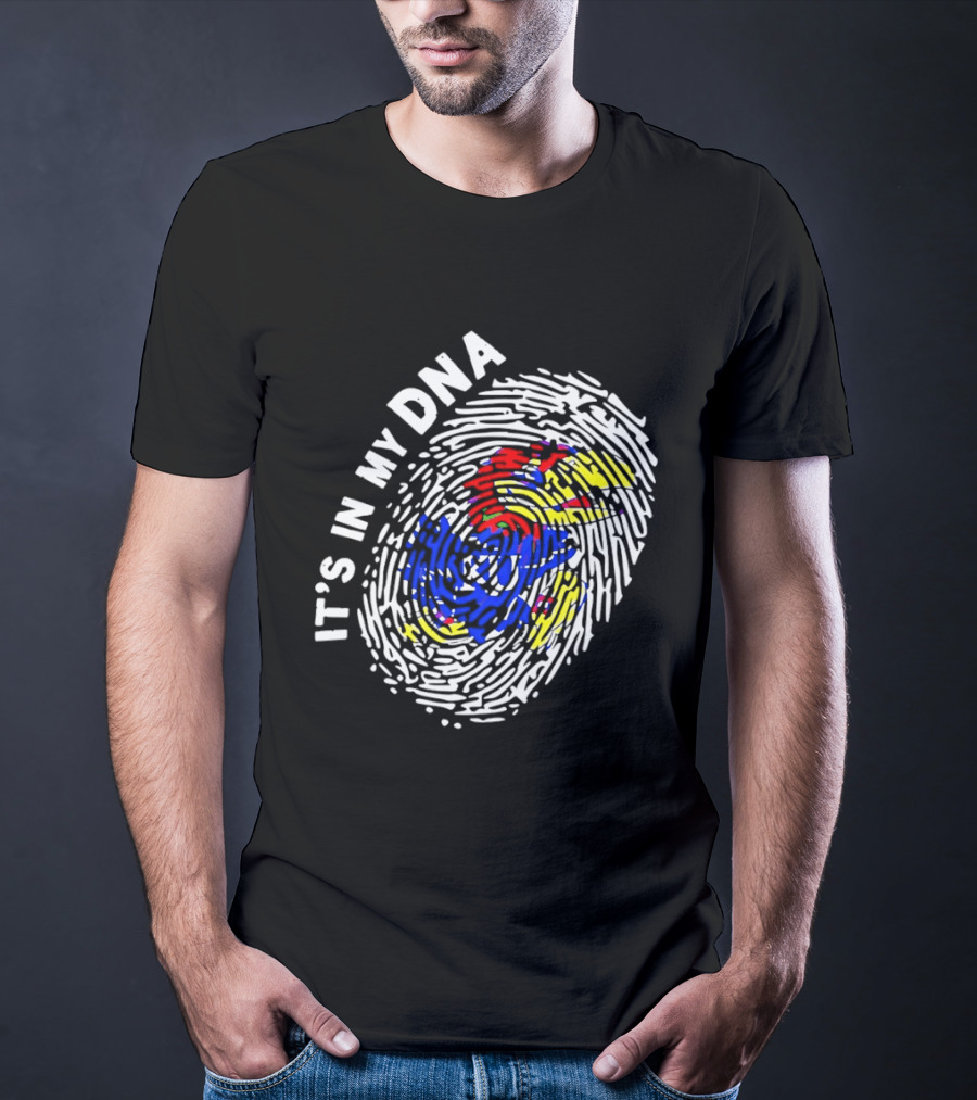 Kansas Jayhawks It's In My DNA Fingerprint T-Shirt