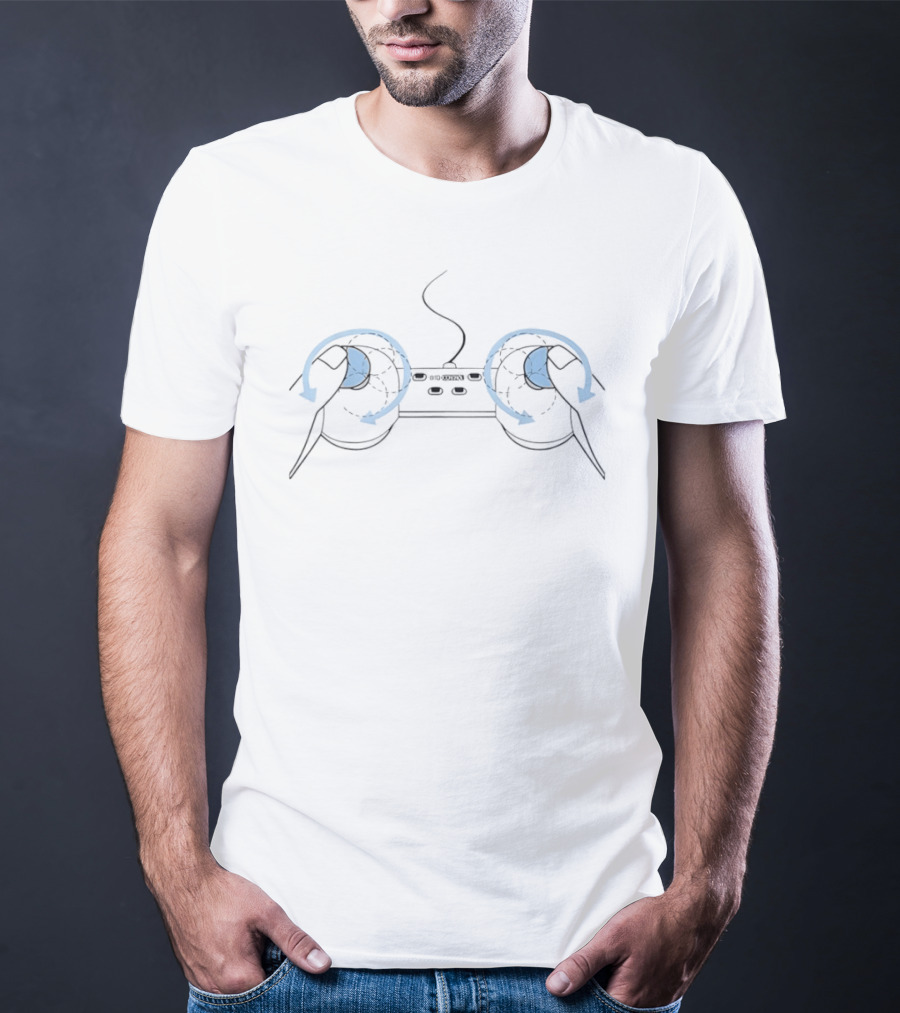 Bitch Control Joystick Rotation Gamer Controller T-Shirt