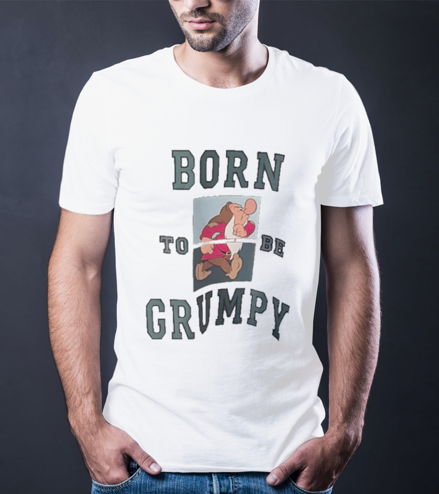 Born To Be Grumpy Dwarf Character With Red Outfit T-Shirt