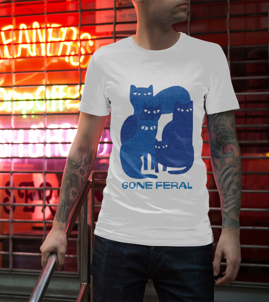 Gone Feral Cats Group T-Shirt