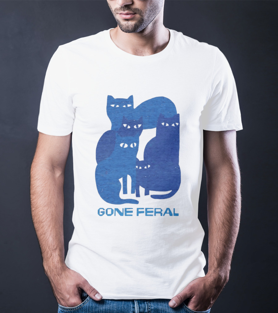 Gone Feral Cats Group T-Shirt