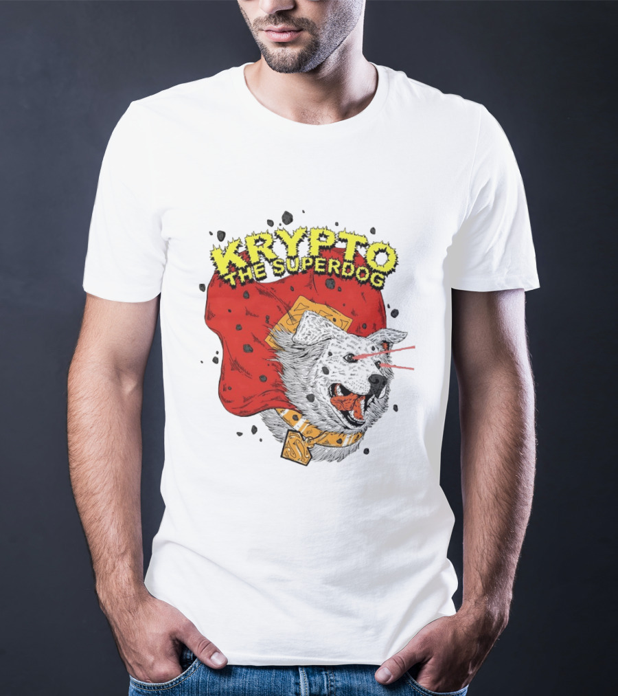 Krypto The Superdog DC Comics Superman Cape Laser Eyes T-Shirt