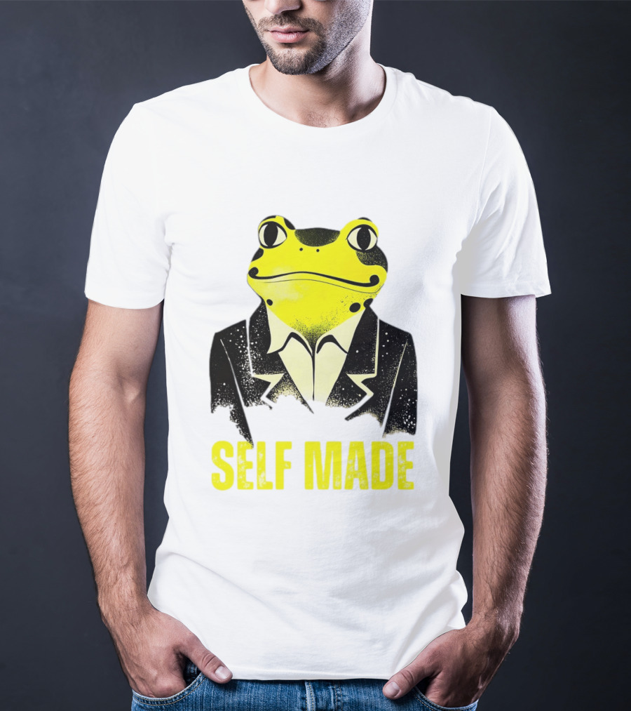 Frog In Business Suit Self Made T-Shirt