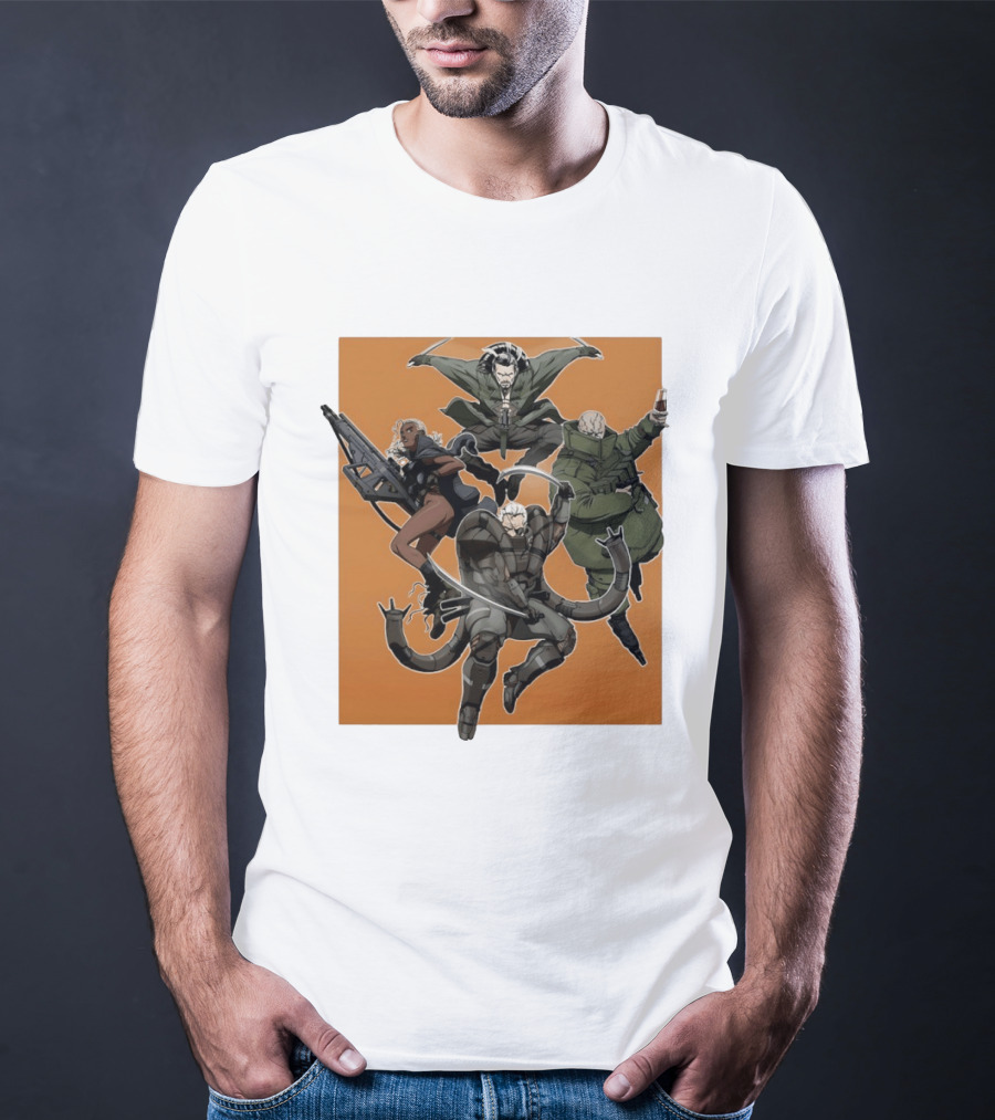 Metal Solid Hideo Kojima Characters T-Shirt