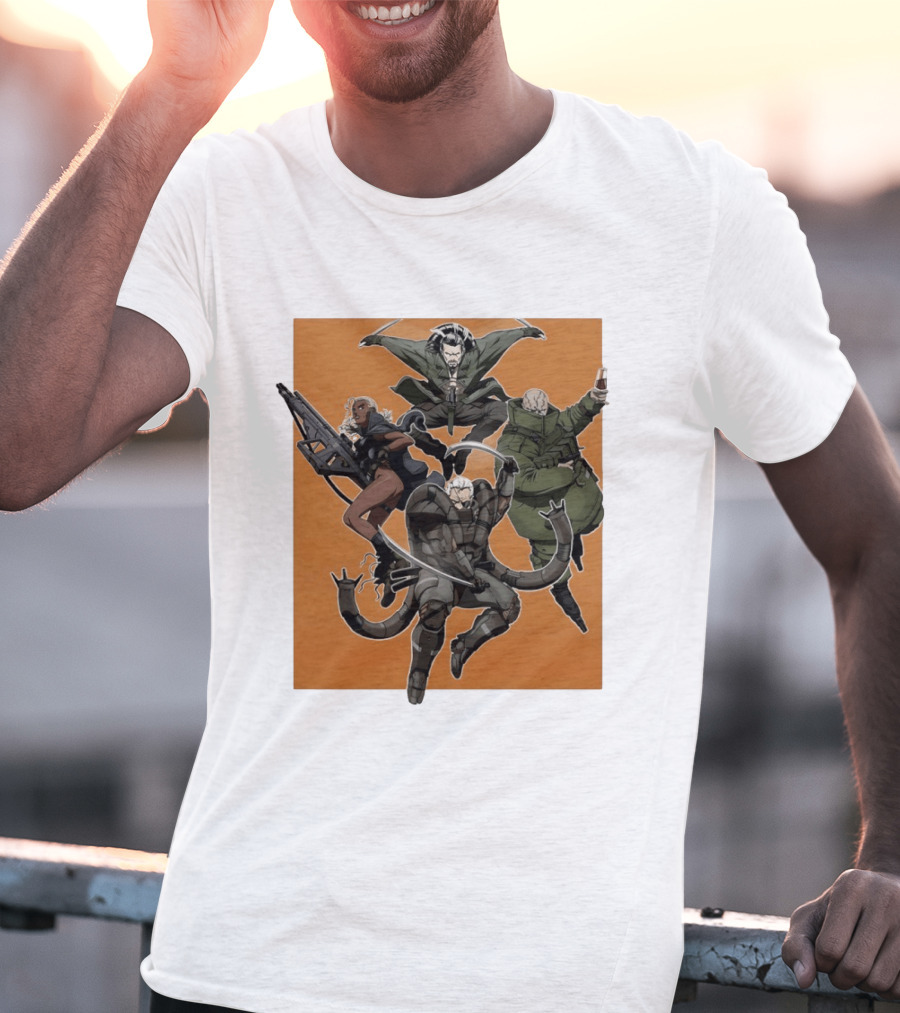 Metal Solid Hideo Kojima Characters T-Shirt