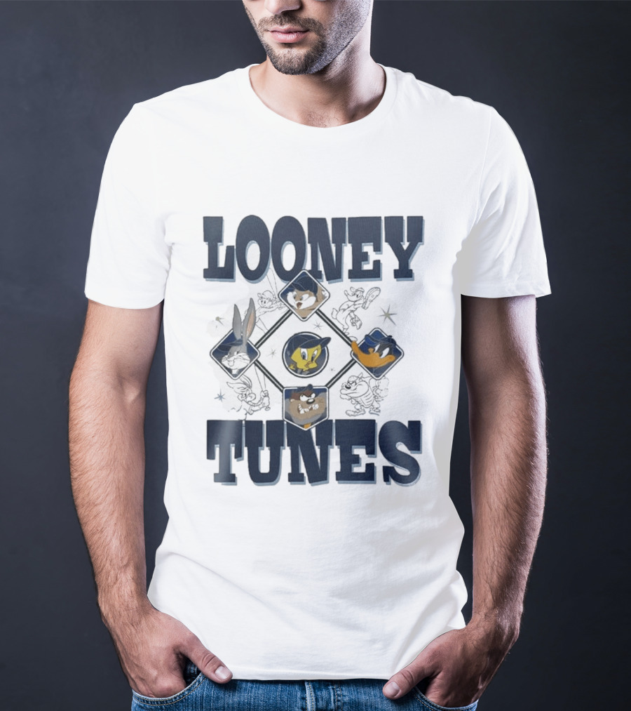 New York Yankees Looney Tunes Bugs Bunny 2026 Character Collaboration T-Shirt