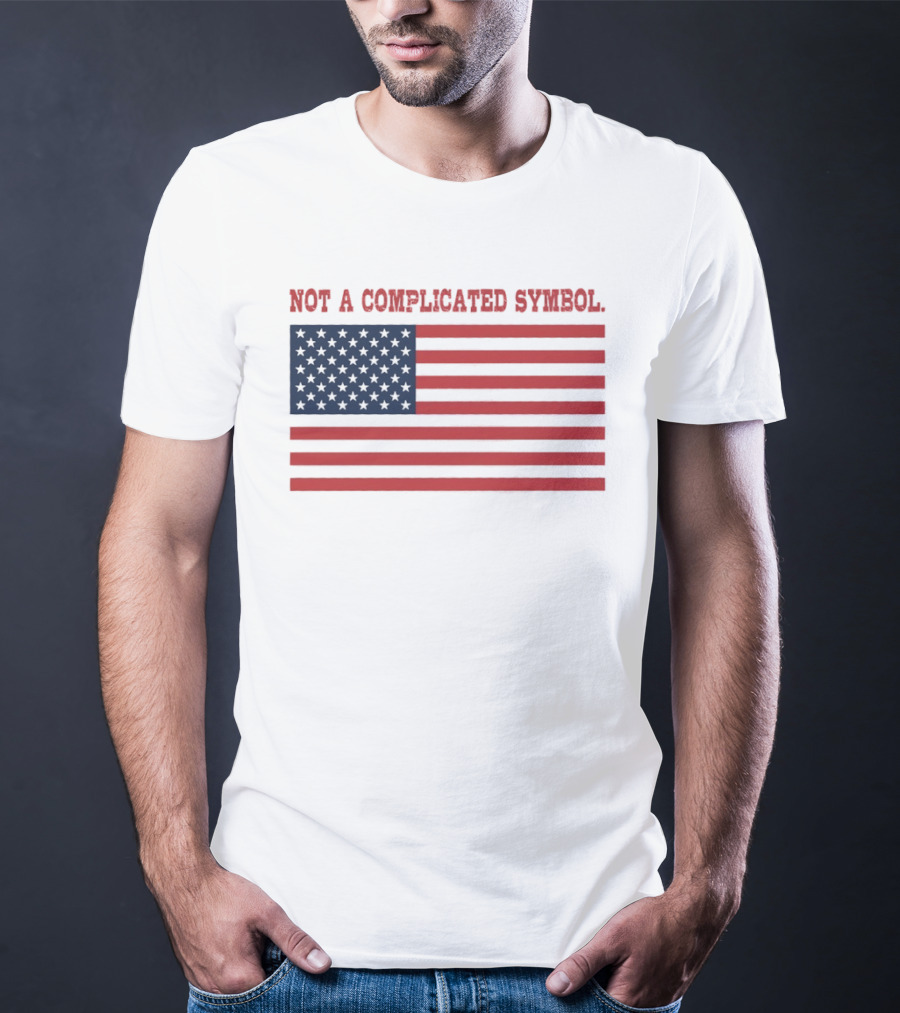 Not A Complicated Symbol United States Flag T-Shirt
