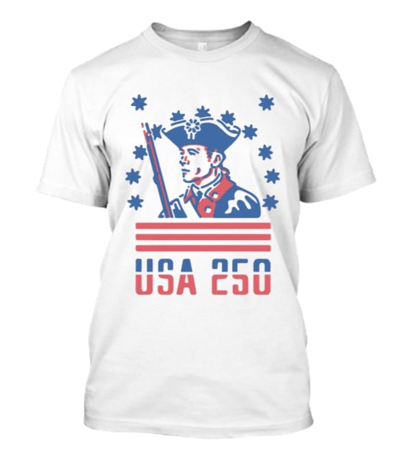 USA 250 American Revolutionary War Soldier Stars And Stripes T-Shirt