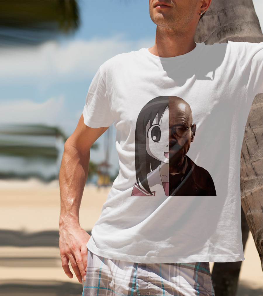 Walter White And Ayumu Kasuga Half Face Combo T-Shirt