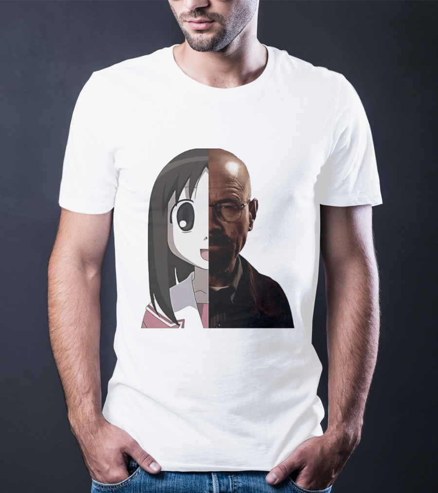 Walter White And Ayumu Kasuga Half Face Combo T-Shirt