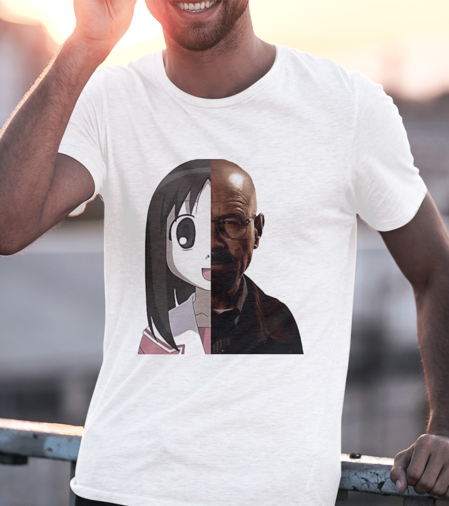 Walter White And Ayumu Kasuga Half Face Combo T-Shirt
