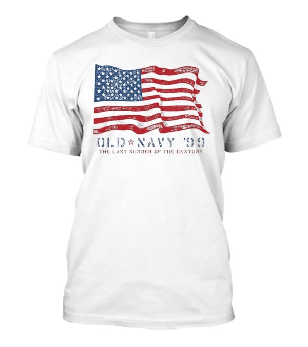 Old Navy 99 American Flag The Last Summer Of The Century T-Shirt