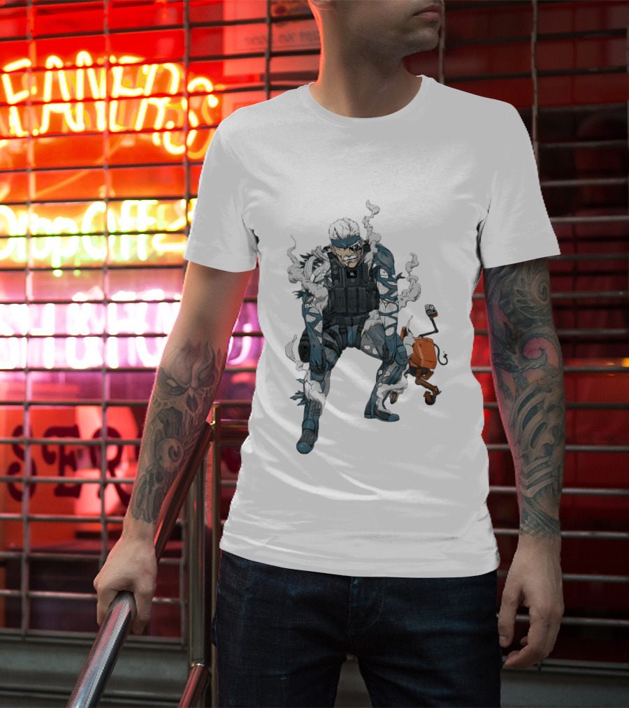 Metal Gear Solid Old Snake Konami Stealth Action Duo T-Shirt